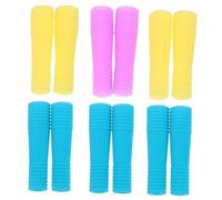 DEARMAMY Manicotti Antiscivolo in Silicone Per Forbici Per Cuticole, Set Da 6 Paia, Copertura Protezione Manico Per Tagliaunghie, Adatto Per Manicure Domestica e Professionale