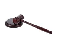 DEARMAMY Martelletto Giudice in Legno Massello con Base Giocattolo di Ruolo Creativo per Manico Robusto e Design Sicuro per Scuola e Divertimento Educativo