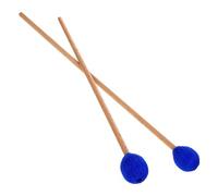 DEARMAMY Mazza per Marimba Blu Testa in Materiale Sintetico a Fungo, Coppia per Xilofono e Percussioni Basse, Suono Vivido e Sensibilità al Tatto per Professionisti e Principianti