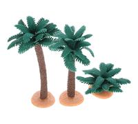 DEARMAMY Modello Di Albero Paesaggistico 3 Pezzi in Plastica Design Creativo Per Decorazione Tavolo, Diorama e Scenario Natalizio