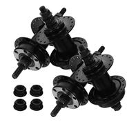 DEARMAMY Mozzi per Ruote Bici da Strada e Fuoristrada a Disco 36 Fori in Metallo con Albero Cavo, Set 2 Paia con Sgancio Rapido Anteriore e Posteriore, Ricambio per Freni a Disco