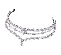 DEARMAMY nuziale sposa fascia per addio nubilato fascia da sposa la sposa sarà la fascia accessori da sposa nozze Diademi corone per donne Lega di zinco Silver