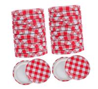 DEARMAMY Offerta Coperchi Bormioli 70mm in Ferro 40 Pezzi Design a Vite Integrale, Tenuta Ermetica per Barattoli di Conserve e Marmellate, Preserva Freschezza in Frigorifero