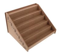 DEARMAMY Organizer Scaffale Portaoggetti per Vernici Artigianali in Legno a 5 Strati Contenitore Stabile per Bottiglie di Vernice a Olio Organizer Multifunzione per Studi Artistici e
