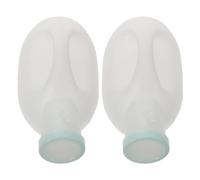 DEARMAMY Orinatoio Portatile Maschile con Coperchio Anti-Perdita 2000 Ml Set da 2 Pezzi Vaso da Notte per Auto Viaggio ed Emergenza Bottiglia Ergonomica in Plastica Resistente per Uomo