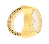 DEARMAMY Orologio Ad Anello Anelli Braille Orologio Da Polso Orologio Automatico L'orologio Suona Gruppo Musicale Orologi Da Polso Agitarsi Gli Uomini Guardano Golden Acciaio Inossidabile