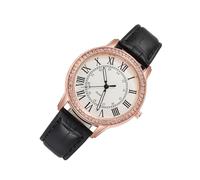 DEARMAMY Orologio Da Donna Al Quarzo Con Diamanti Intarsiati Stile Night-glow Di Alla Moda Nero