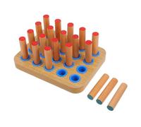 DEARMAMY Pannello per Riabilitazione Mano con 20 Picchetti in Legno per Terapia Polso e Rinforzatore per Impugnature, Accessori per Esercizi in Strutture Mediche