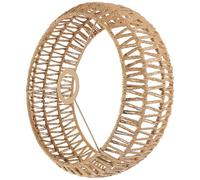 DEARMAMY Paralume Lampada Soffitto Intrecciato in Corda Rustica Gialla Copertura per Lampada Sospensione e Plafoniera Stile Rustico e Versatile per Interni Bar e Casa