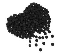 DEARMAMY Perline per Sigilli di Ceralacca Nera Ottagonale 6 Confezioni da 100 Pezzi Kit per Timbri in Cera D’Api Fatti a Mano per Inviti Lettere e Confezioni Regalo