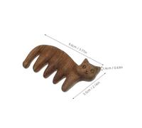 DEARMAMY Pettine Di Legno Massaggiante Per Testa Pettine Forma Di Gatto Per Massaggiare Capelluto Realizzato in Legno Di Sandalo Resistente