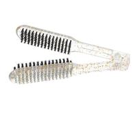 DEARMAMY Pettine Lisciante per Capelli Compatto e Portatile Spazzola Riscaldata Doppia Faccia per Styling Professionale Adatta Capelli Spessi e Sottili Design Ergonomico in Plastica