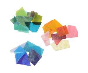 DEARMAMY Pezzi di Vetro Fusibile per Gioielli, 100g, Multicolore | Microonde e Bricolage Diy, Alta Trasmissione Luminosa, Bordi Lisci senza Bave, Compatibile con Fogli Metallici Colore Casuale