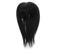 DEARMAMY Pezzo parrucca per le ragazze fermagli per da donna estensioni parrucche posticci per radi posticci per le donne fibra chimica Black