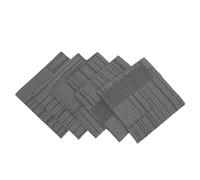 DEARMAMY Piastrelle per Moquette Autoadesive Quadrate 30X30 CM 6 MM Set 6 Pezzi Pavimento Autoadesivo Ignifugo per Stufa Tappetino Isolante Resistente in Polipropilene per Interni