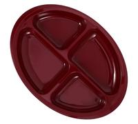 DEARMAMY Piatto Per Alimenti Infrangibile Diviso Antiscivolo Per Anziani Utensili Adattabili Per Casa Piatto Riutilizzabile Lavabile in Lavastoviglie