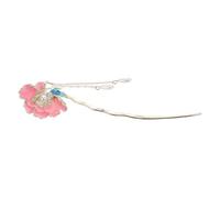 DEARMAMY Pieno Di Smalto Peony Hairpin Antico Copricapo a Forcina in Costume Cinese Forcina in Stile Antico Pins a Forma Di up a Forma Di a Forma Di Updo Perni Chignon Metallo Rosa