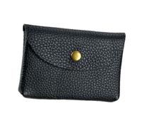 DEARMAMY Porta borsone piccolo valigia gabs portafogli portacarte purse portafogli da uomo fermasoldi Mini borsa cambiare portafoglio portatile Pelle Black