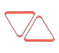 DEARMAMY Porta Palle da Biliardo a Triangolo 2 Pezzi in PC Resistente, Rastrelliera Stabile per Tavolo da Biliardo, Accessorio Gioco Piscina per Uso Domestico e Sala Giochi