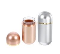 DEARMAMY Portapillole Tascabile 10 Ml Set da 2 in Plastica Sigillata Piccoli Contenitori da Viaggio per Medicinali e Capsule Organizer Compatto Portamedicinali per Uso Quotidiano e