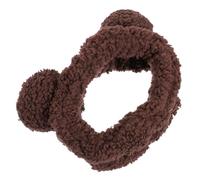 DEARMAMY Portare la banda per cura della pelle graziose fasce per le donne graziosi cerchietti Spa Head Band Bear lavaggio fascia da cartone animato fascia per trucco tessuto Caffè