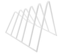 DEARMAMY Portariviste da Scrivania in Bianco Organizer File Robusto per Ufficio Casa e Biblioteca Porta Documenti Libri e Giornali Supporto Compatto e Stabile