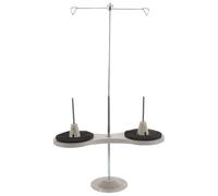 DEARMAMY Portarocchetto a 2 Bobine per Macchina da Cucire, Supporto per Cono di Filo da Ricamo in Metallo a Forma di Otto, Organizer Porta Filo da Cucito per Uso Domestico e Artigianale