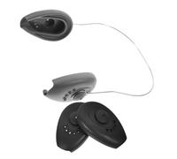 DEARMAMY Protezione Auricolare in Silicone Antiscivolo per Tintura Chioma, Set 2 Pezzi con Anello in Acciaio, Riutilizzabile, per Salone, Doccia e Uso Domestico