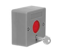 DEARMAMY Pulsante di Allarme Manuale per Anziani con Chiave di Rilascio di Emergenza Interruttore di Allarme per Bagno Disabili Impianto di Chiamata di Emergenza Antincendio con Pannello