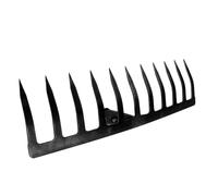 DEARMAMY Rastrello di Ferro Robusto per Giardinaggio e Diserbo, Testa 11 Denti per Allentare Terreno e Rimuovere Erbacce, Attrezzo Manuale Pratico e Durevole per Orto e Prato