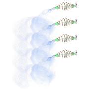 DEARMAMY Rete da Pesca in Nylon 4 Pezzi Rinforzo Cuciture per Pesca in Acqua Salata Rete da Lancio e Trappola per Cattura Pesci Professionale per Esterni