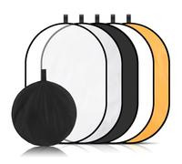 DEARMAMY Riflettore per Fotografia Pieghevole Cinque in Nailon Versatile e Facile da Usare per Illuminazione Indoor e Outdoor Riduzione Ombre Accessorio Fotografico