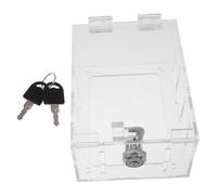 DEARMAMY Scatola di Sicurezza Trasparente per Termostato a Parete in Acrilico con Serratura Coperchio Protettivo con Blocco per Uffici Hotel e Abitazioni