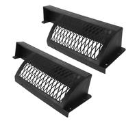 DEARMAMY Scatola la Raccolta Palline da Calcio Balilla in Plastica Nera, Set 2 Pezzi Rete di Ricambio e Attacco per Porta, Accessori per Biliardino per Uso Domestico e Feste Sociali