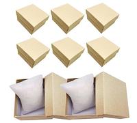 DEARMAMY Scatole Porta Orologi Portatili Con Coperchio Scatole Porta Orologi in Carta Kraft Organizer Per Orologi Da Uomo E Da Donna