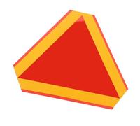 DEARMAMY Segnale di Avvertimento Riflettente Triangolare Alta Visibilità per Veicoli Lenti Rimorchi Trattori e Attrezzature Agricole