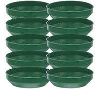 DEARMAMY Set 10 Pezzi Vassoi in Schiuma Floreale Tondi in Plastica, Porta-Fango per Fiori Riutilizzabili per Composizioni Floreali Matrimonio e Feste, Supporto Stabile per Decorazioni