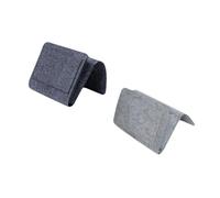 DEARMAMY Set 2 Pezzi Borsa Portaoggetti in Feltro da Comodino e da Divano 32X20X10 CM Design Multiscomparto e Cinghia Posteriore per Organizzare Piccoli Oggetti e Telecomandi