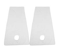 DEARMAMY Set 2 Pezzi Lenzuolo Copri Lettino da Massaggio Foro 80x200 Cm in Cotone Grigio, Telo Riutilizzabile per Salone Estetico e Spa, Lavabile ad Asciugatura Rapida per Trattamenti