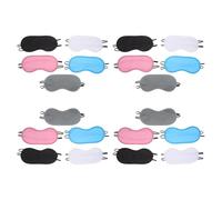 DEARMAMY Set 20 Pezzi Maschere per Dormire per Occhi Oscuranti Morbido, Regolabili, per Sonno Profondo e Pisolini, per Viaggi, Aerei e Relax Notturno