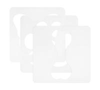 DEARMAMY Set 3 Stencil Trapuntatura Acrilico Trasparente a Forma di Zampa Cane, Farfalla e Osso, Modelli Quilting Patchwork per Macchina da Cucire Domestica, Righelli Precisi Leggeri