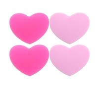 DEARMAMY Set 4 Pezzi Ammortizzatore Racchetta Tennis a Forma di Cuore in Silicone per Assorbimento Vibrazioni Adatto a Varie Racchette per Amanti del Tennis