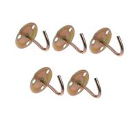 DEARMAMY Set 5 Pezzi Ganci da Soffitto in Ferro Oro per Impieghi Gravosi, Facili da Assemblare, Resistenti alle Intemperie, per Davanzali e Tavoli da Pranzo