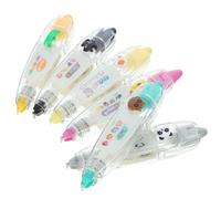 DEARMAMY Set 6 Nastri Correttivi a Pressione Decorativi a Tema Animali, Nastro Adesivo per Scrapbooking e Fai da Te, 4 M per Rotolo, per Scuola, Ufficio e Creatività Personale