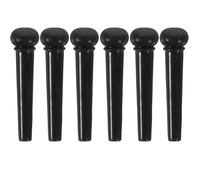 DEARMAMY Set 6 Piroli per Chitarra Acustica Neri, Accessori per Corde Resistenti e Durevoli, Adatti per Chitarre Classiche, Folk e Ukulele, per Uso in Esterni e Accordatura Stabile