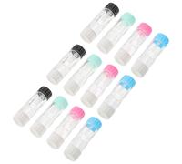 DEARMAMY Set da 12 Pezzi Custodia Doppia per Lenti a Contatto in Plastica Rigida, Contenitore Portatile per Soluzione e Lenti, Adatto per Viaggi e Conservazione Sicura