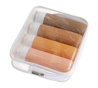 DEARMAMY Set Da 4 Flaconi Da Viaggio Per Crema Solare Profumo Viaggio Bottiglie Trasparenti Ricaricabili Per Dispenser Di Shampoo E Balsamo Barattoli Da Viaggio