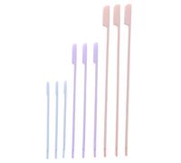 DEARMAMY Spatola per Trucco in Silicone 9 Pezzi Set Multifunzione, Raschietto Cosmetico Piccolo e Flessibile per Crema, Lozione e Rossetto, Adatta a Contenitori di Diverse Colore Casuale