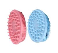 DEARMAMY Spazzola in Silicone per Shampoo da Bagno Massaggiatore per Capelluto Doppio Lato per Pulizia