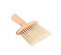 DEARMAMY Spazzola Per Barbieri Barbiere Uomini Strumento Di Depilazione Kit Per Tagliare i Spazzola Per La Pulizia Dei Rotta Bambù Beige